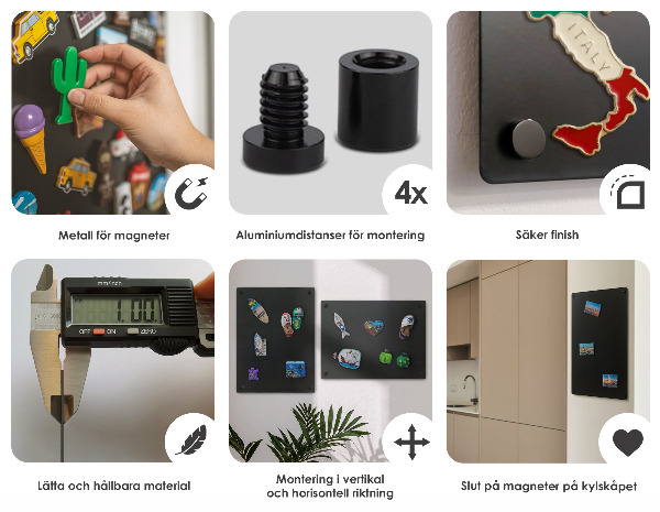 Tableau pour collection d'aimants de vacances