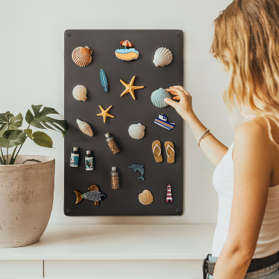 Tableau pour collection d'aimants de vacances