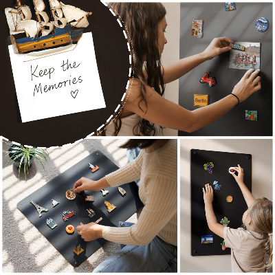 Tableau pour collection d'aimants de vacances