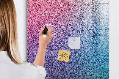 Tableau effaçable magnétique Un tableau coloré pour les notes et les photos