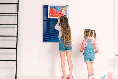 Tableau effaçable magnétique Tableau moderne pour photos et notes