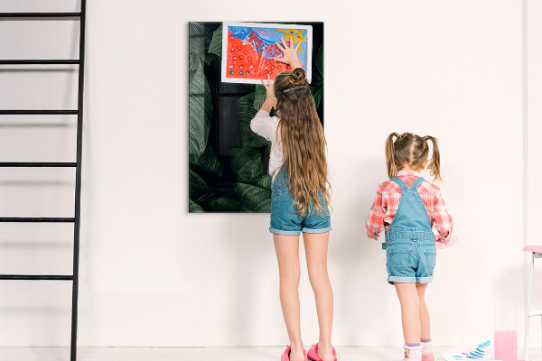 Tableau magnétique effaçable Tableau vert pour les notes et les photos