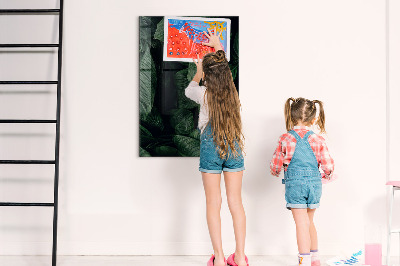 Tableau magnétique effaçable Tableau vert pour les notes et les photos