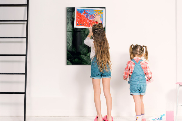 Tableau magnétique effaçable Tableau vert pour les notes et les photos
