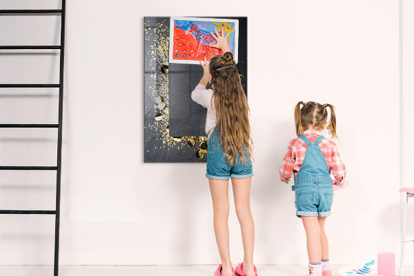 Tableau effaçable magnétique Un tableau élégant pour les notes et les photos