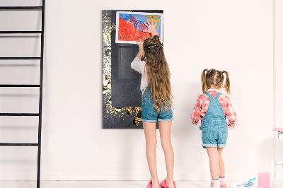 Tableau effaçable magnétique Un tableau élégant pour les notes et les photos