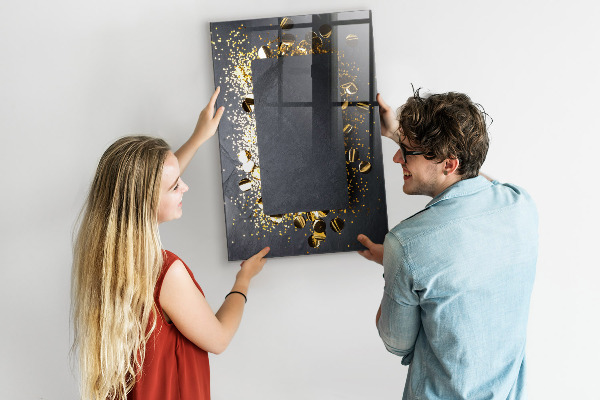 Tableau effaçable magnétique Un tableau élégant pour les notes et les photos