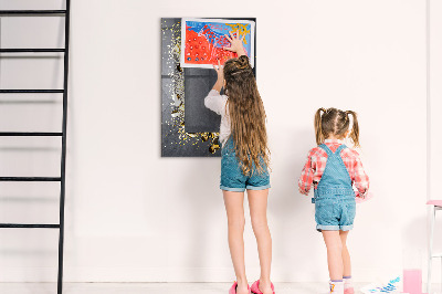 Tableau effaçable magnétique Un tableau élégant pour les notes et les photos