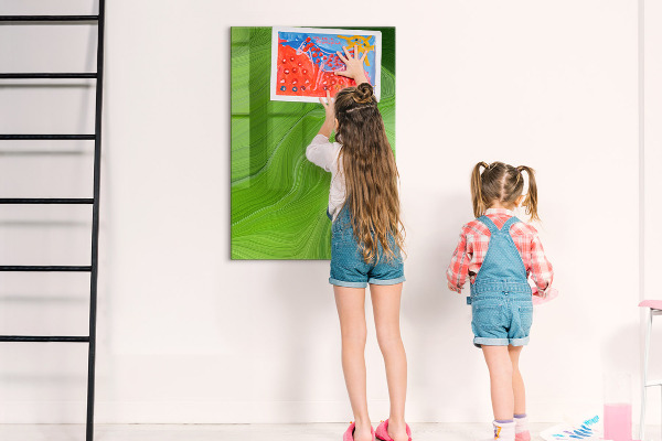 Tableau magnétique effaçable Tableau vert pour photos et notes
