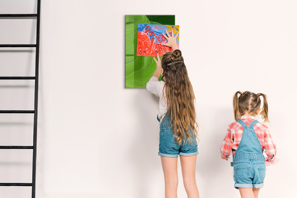 Tableau magnétique effaçable Tableau vert pour photos et notes