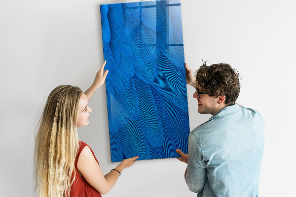 Tableau magnétique effaçable Tableau bleu pour les photos et les notes