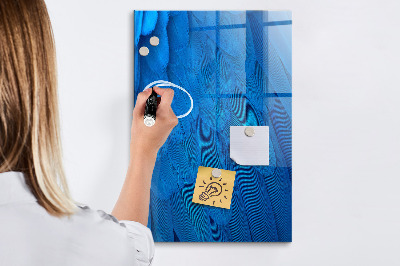 Tableau magnétique effaçable Tableau bleu pour les photos et les notes