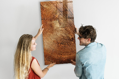 Tableau effaçable magnétique Tableau mémo à motif bois