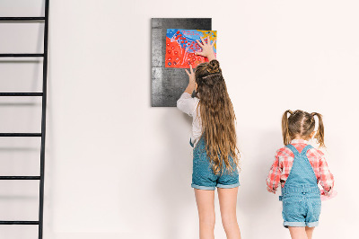 Tableau effaçable magnétique Tableau moderne pour photos et notes