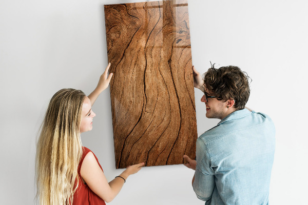 Tableau magnétique effaçable Un endroit chaleureux pour les souvenirs et les notes