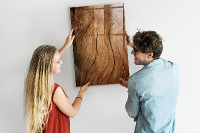 Tableau magnétique effaçable Un endroit chaleureux pour les souvenirs et les notes