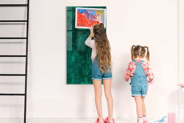 Tableau magnétique effaçable Tableau vert pour les notes et les photos