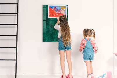 Tableau magnétique effaçable Tableau vert pour les notes et les photos