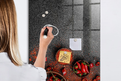 Tableau magnétique effaçable Rappels de Pepper Kitchen
