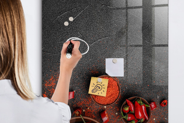 Tableau magnétique effaçable Rappels de Pepper Kitchen