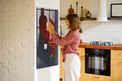 Tableau effaçable magnétique Un lieu créatif pour les souvenirs et les photos
