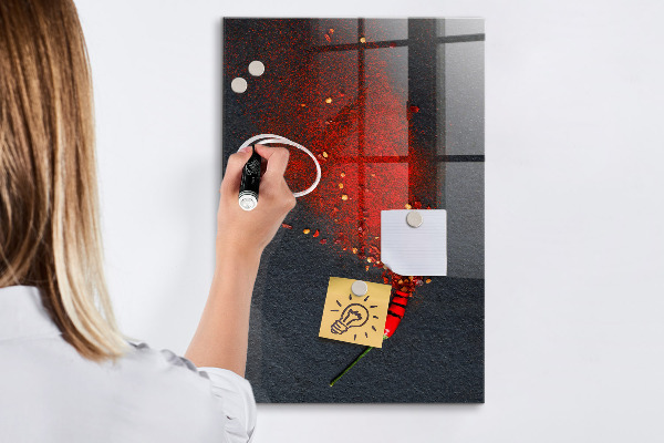 Tableau effaçable magnétique Un lieu créatif pour les souvenirs et les photos