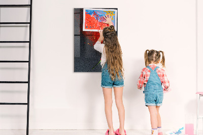 Tableau effaçable magnétique Un lieu créatif pour les souvenirs et les photos