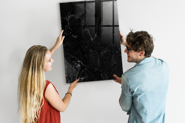Tableau magnétique effaçable Un tableau élégant pour les notes et les photos