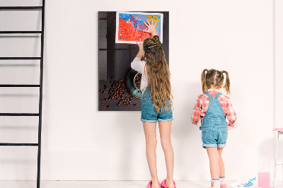 Tableau effaçable magnétique Un endroit chaleureux pour les souvenirs et les notes