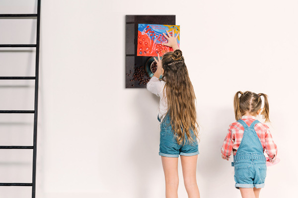 Tableau effaçable magnétique Un endroit chaleureux pour les souvenirs et les notes