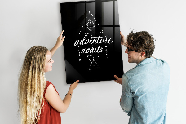 Tableau effaçable magnétique L'aventure en photos et en souvenirs