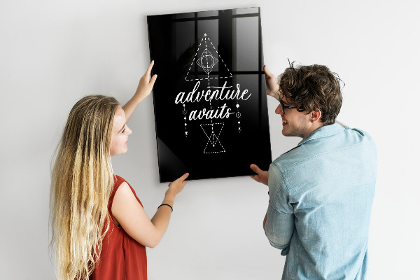 Tableau effaçable magnétique L'aventure en photos et en souvenirs