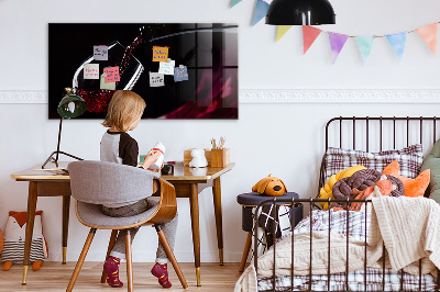 Tableau magnétique effaçable Un lieu créatif pour les souvenirs et les photos