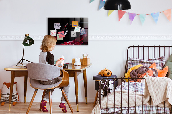 Tableau magnétique effaçable Un lieu créatif pour les souvenirs et les photos
