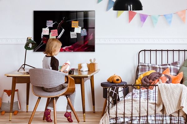 Tableau magnétique effaçable Un lieu créatif pour les souvenirs et les photos