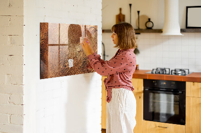 Tableau effaçable magnétique Tableau mémo de style rustique