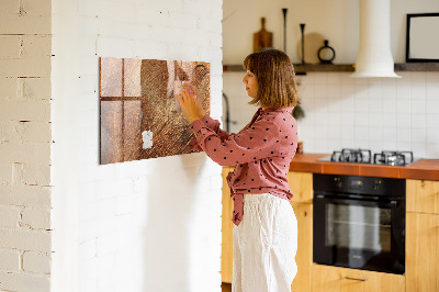 Tableau effaçable magnétique Tableau mémo de style rustique