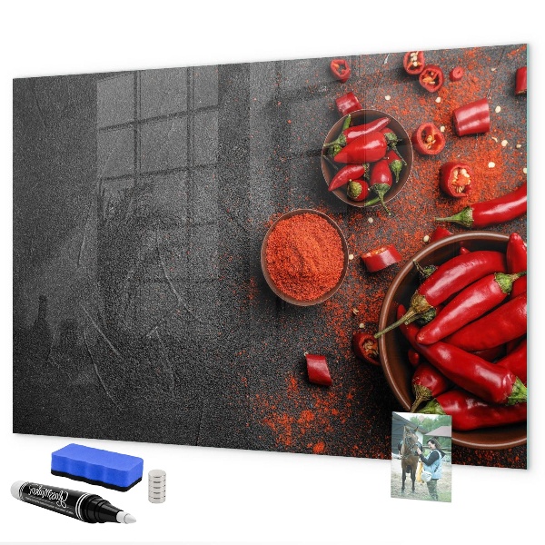 Tableau magnétique effaçable De doux souvenirs de la cuisine et de la nature