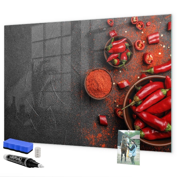 Tableau magnétique effaçable De doux souvenirs de la cuisine et de la nature