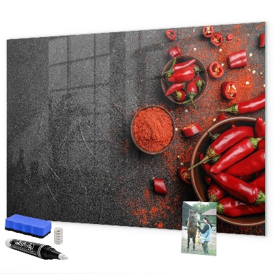 Tableau magnétique effaçable De doux souvenirs de la cuisine et de la nature
