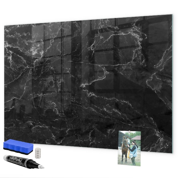 Tableau effaçable magnétique Un tableau élégant pour les notes et les photos