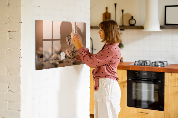 Tableau magnétique effaçable Un espace créatif pour les notes et les photos
