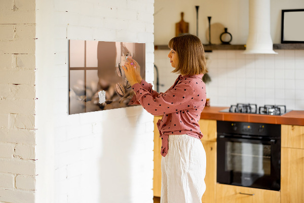 Tableau magnétique effaçable Un espace créatif pour les notes et les photos