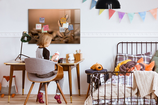 Tableau magnétique effaçable Un espace créatif pour les notes et les photos