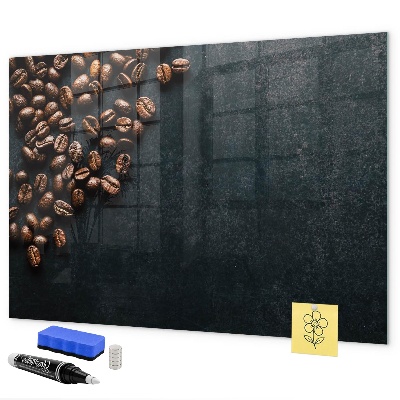Tableau effaçable magnétique Café et souvenirs en un seul endroit