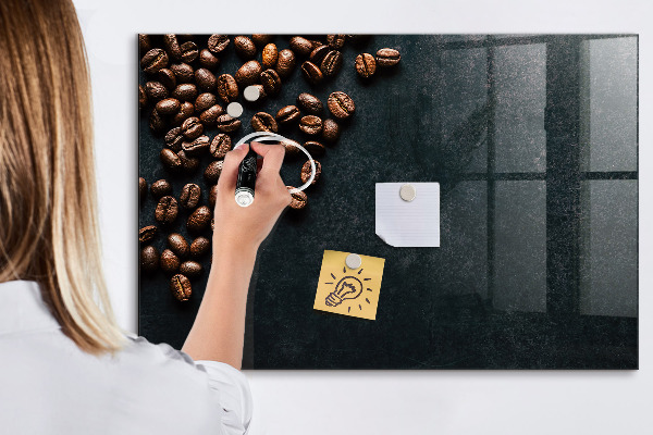 Tableau effaçable magnétique Café et souvenirs en un seul endroit