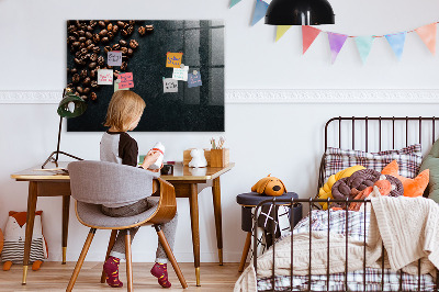 Tableau effaçable magnétique Café et souvenirs en un seul endroit