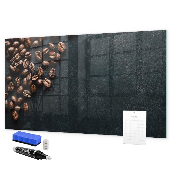 Tableau effaçable magnétique Café et souvenirs en un seul endroit