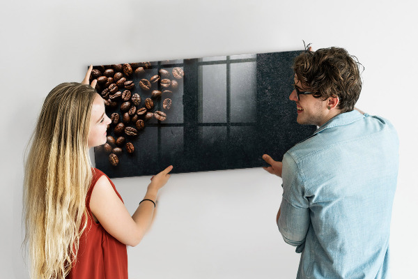 Tableau effaçable magnétique Café et souvenirs en un seul endroit