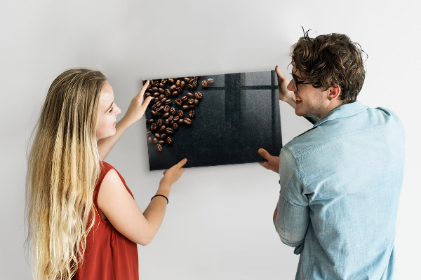 Tableau effaçable magnétique Café et souvenirs en un seul endroit